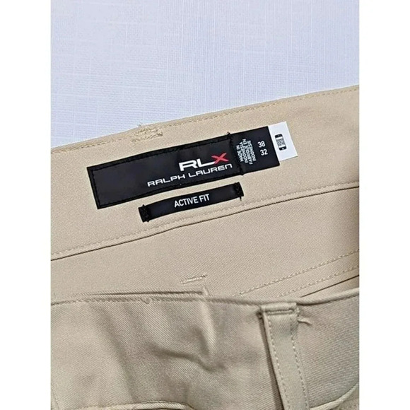 RLX Ralph Lauren Men's Active Fit Performance Twill Pants Basic Sand Size 38x32 - Picture 6 of 8